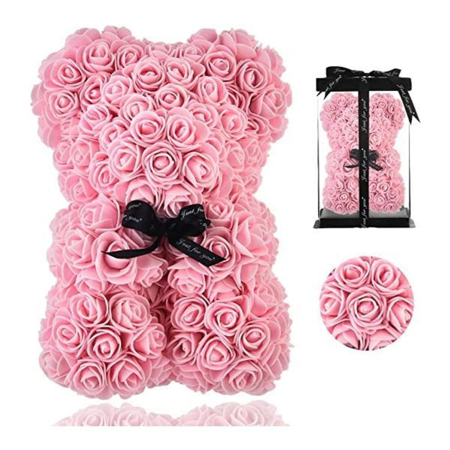 Movi - Oso Pétalos De Rosas San Valentín Rosado