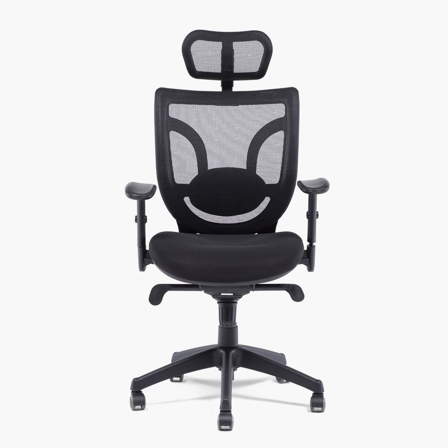 Form Office - Silla Oficina Black Base Nylon C/cabecero Negro