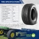 thumbnail image 3 of Neumático MaxAuto 20x8-10 Turf Saver para césped y jardín, 4 lonas, TL, 3 of 6