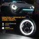 thumbnail image 3 of Faros Xprite LED de 17 cm con Anillo de Halo para Jeep JK, 3 of 7