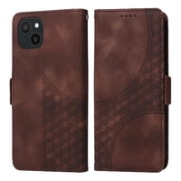 Carcasa Foxdock Iphone 15 De Cuero Pu, Diseño Acolchado Clásico, Protección Contra Caídas Y Rayones