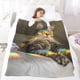 thumbnail image 5 of NYAN CAT anti-pilling, suave, ligera, esponjosa y acogedora de lujo para hogar y cocina – Perfecta para niños y adultos,100X130cm, 5 of 6