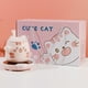 thumbnail image 2 of Mug, Taza Cerámica Gato Kawaii 430 Ml, Con Calentador, 2 of 3