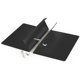 thumbnail image 4 of Soporte de pie Displays2go negro de acero, cuña para señal de 72" de altura, 4 of 5