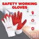 thumbnail image 2 of Guantes de trabajo STIX-ON SAFETY, antideslizantes, de látex rojo y algodón, 10 pares, 2 of 5