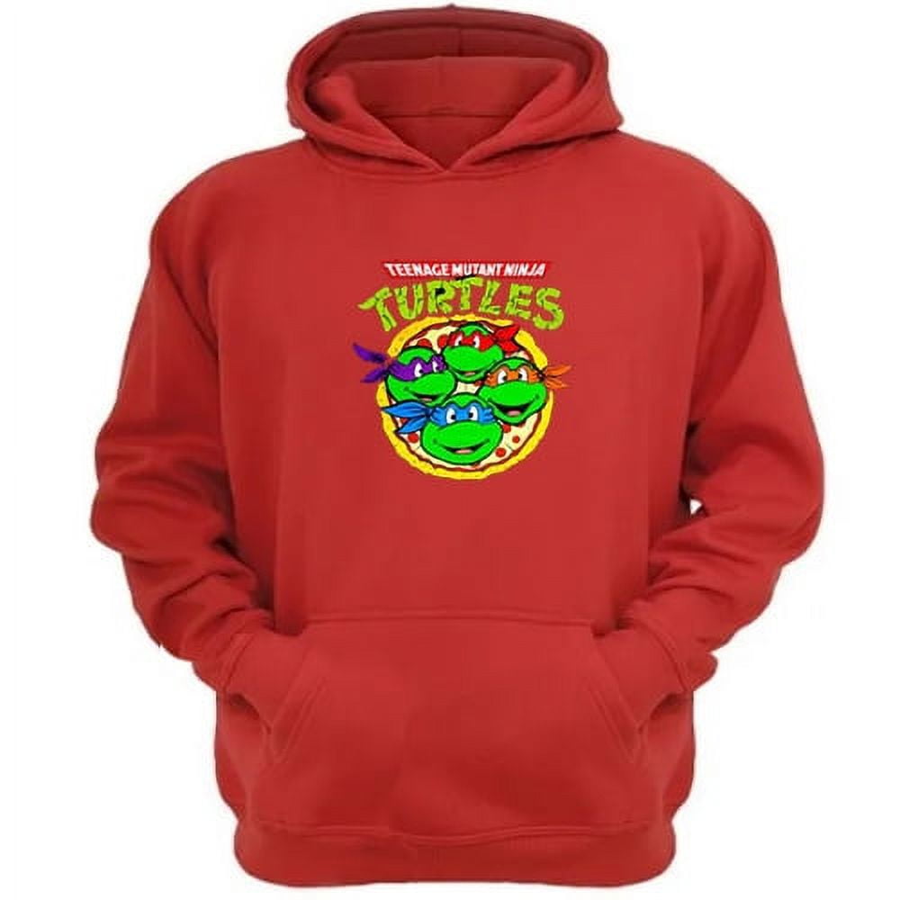 Genérico - Polerón Canguro Tortugas Ninja Rojo Talla L Unisex