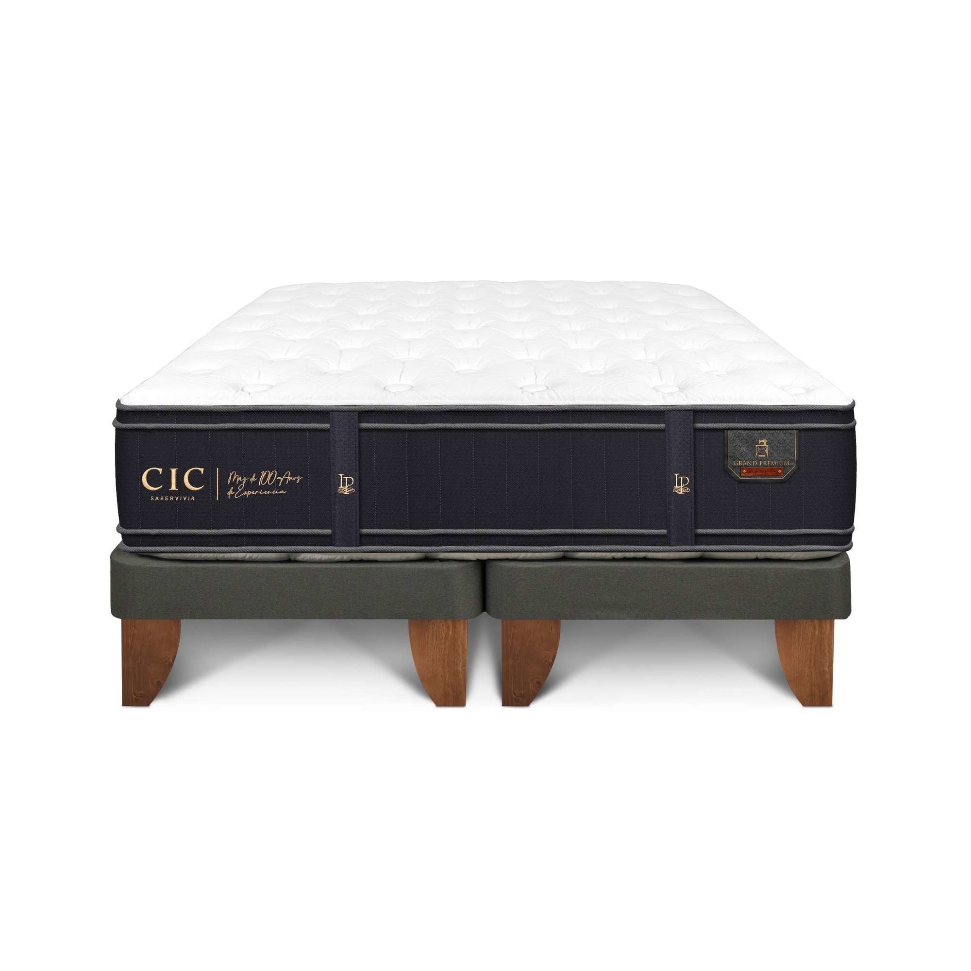 Cama Europea Grand Premium 2 Plaza Base Dividida