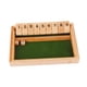 thumbnail image 1 of Juego de dados Shut The Box para niños y adultos, 9 números, juguete educativo de mesa, rompecabezas matemático, juego de mesa para recuerdo de fiesta Color de la madera, 1 of 5