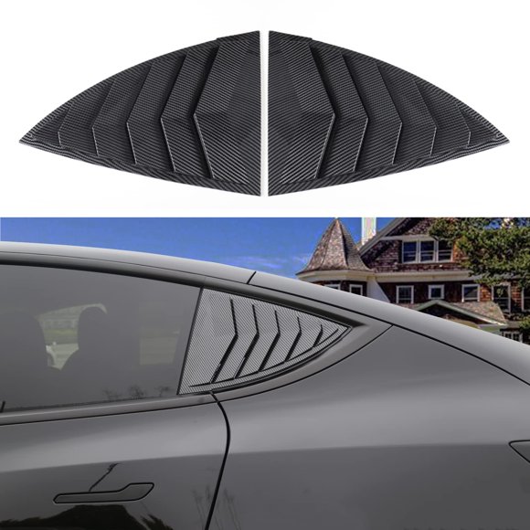 Cubierta de Lamas para Ventana Lateral YHCDSEA Modelo Y 2021‑2026, Fibra de Carbono