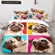 thumbnail image 1 of Pug Dog Duvet Cover Size Funny Pet Puppy Bedding Set for Kids Teens Adults Animal Cute Expression Quilt Cover Bed Sheets, 1 of 5