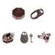 thumbnail image 2 of 5 unids Chinese Lock Puzzle Metal Brain Teaser IQ Test Juguetes para Adultos Ni?os, 2 of 5