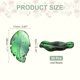 thumbnail image 2 of 30 Piezas de Cuentas de Hojas de Cristal Translúcidas de Vidrio Checo para Espaciadores en la Fabricación de Joyas, Oro Verde Oscuro, 2 of 7