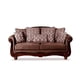 thumbnail image 2 of Sofa Catania 2 Cuerpos Clásico Tela Velvet Chocolate, 2 of 7