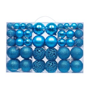 Bothyi - 100X Bolas De Navidad Colgantes Colgantes Irrompibles Para Festival De Año Nuevo Azul