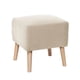 thumbnail image 1 of Pouf Burdeos Lino Blanco, 1 of 1
