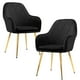 thumbnail image 1 of Pack 2 Sillón Sitial Diamante Terciopelo Negro | Moderno y Cómodo, 1 of 4
