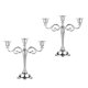 thumbnail image 4 of 2x Candelabro Europeo De 3 Brazos Candelabro Para Decoración Plata, 4 of 4