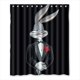thumbnail image 1 of Cortina de ducha Bugs Bunny, juego de cortina de baño con ganchos, tamaño 60 x 72 pulgadas, 1 of 3