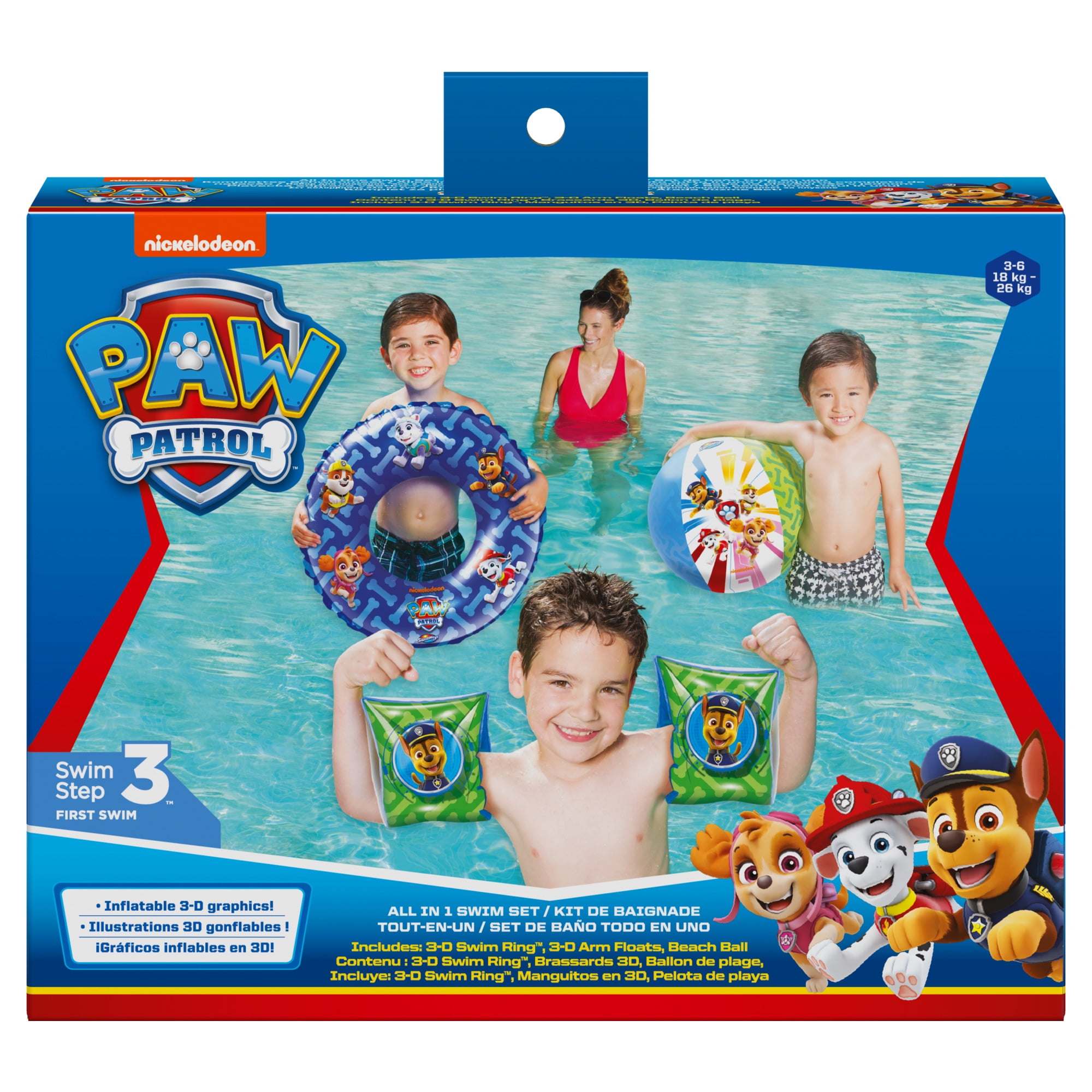 Swimways- Flotador Paw Patrol -set Inicio Playa