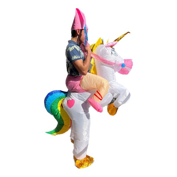 Disfraz Inflable de Unicornio - para Niños Desde - 4 Años - Hasta Talla Adulto de - 1.90 Metros