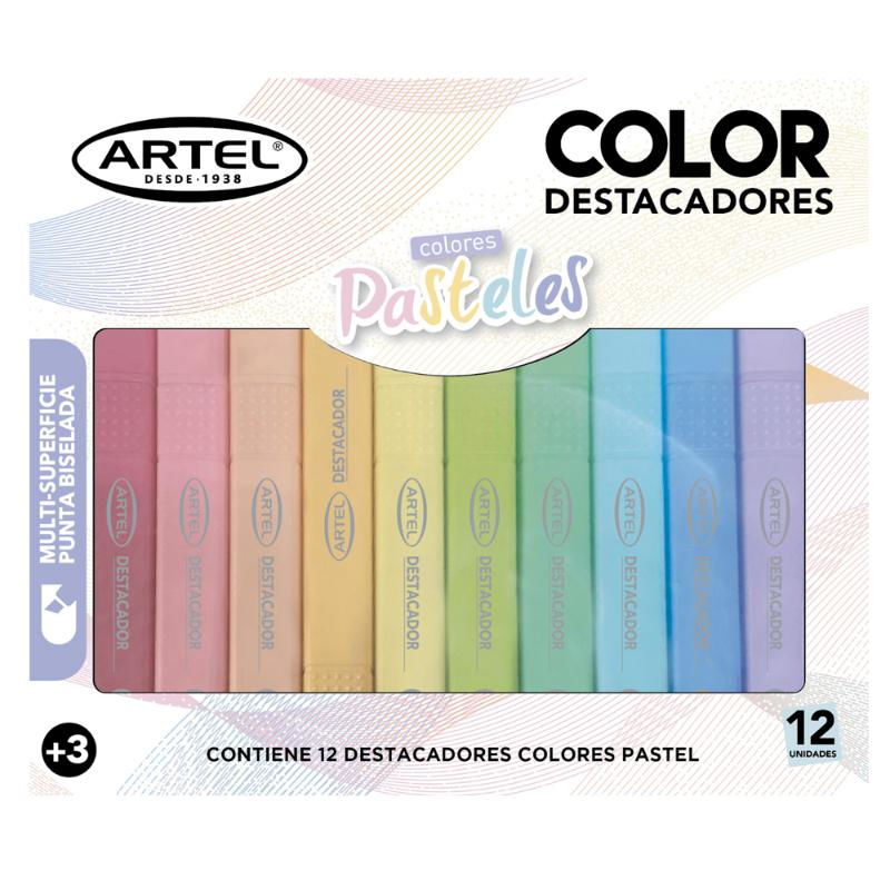 Destacador Pastel X 12 Und Artel / Producto Surtido