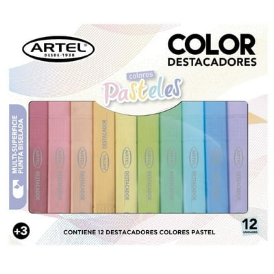 Destacador Pastel X 12 Und Artel / Producto Surtido