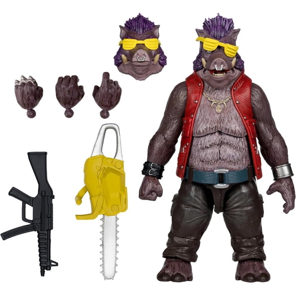 Figura McFarlane Toys Bebop 13 cm Teenage Mutant Ninja Turtles con Comic