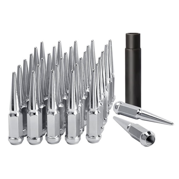 Tuercas Dynofit 9/16-18, 11 cm, cromadas, tipo punta