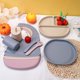 thumbnail image 2 of Toddler Cutlery Set, Silicone Infant Toddler Eating Set, Baby Silicone Cutlery, Toddler Eating Cutlery, Dividers Under Plate With Suction Cups To Prevent Falling, Dividers Bib Soft Spoon Fork Water Cu, 2 of 4