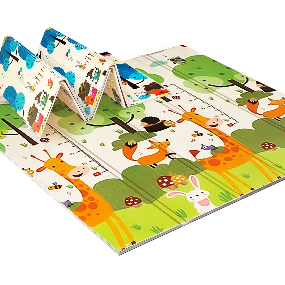 Alfombra Antigolpes Bebe Plegable Babynest 180x200x1cm - Arboles