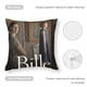 thumbnail image 5 of Bille Fundas de almohada de terciopelo con tema, regalos de funda de almohada, decoración para el hogar, cojín de lanzar, regalo de cumpleaños para fans y parejas.61*61cm., 5 of 6