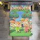 thumbnail image 2 of Animal Crossing Comforter Set 3 Pieces Quilt Cover Set Soft Bedding Sets for All Seasons, 2 of 5