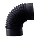 thumbnail image 5 of Conector De Tubo De Codo De Estufa De 90°, Resistente, Negro, Para Adaptador De Tubo De Chimenea Para Camping, RV, Diámetro Interior De 15,3 Cm, 5 of 5