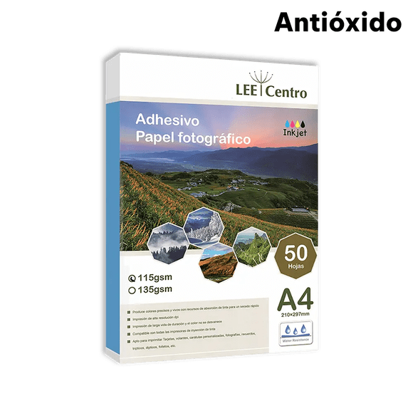 Papel adhesivo Glossy A4 50 Hojas