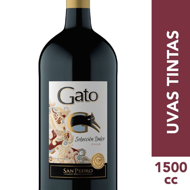 Cóctel De Vino Gato Selección Dulce Tinto 9° Botella