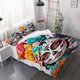 thumbnail image 1 of 3pcs La Catrina Style Duvet Cover Set - Includes Duvet Cover And Pillowcases Suitable for Year-Round Bedroom And Dorm Decor, 1 of 1