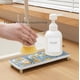 thumbnail image 4 of Dispensadores de jabón de ducha de plástico blanco estilo granja de 3 piezas de 16.9 oz con 22 etiquetas y 3 botellas de jabón para baño con soporte de pared., 4 of 7