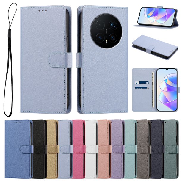 Cartera Protectora para Honor Magic8 Pro con Soporte, Azul Cielo
