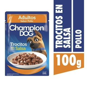 Champion Dog - Trocitos En Salsa Sabor Pollo 100Gr X24