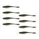 thumbnail image 3 of 8 Piezas De Señuelos De Pesca Suaves De Gusano Para Lubina, Salmón, Trucha, Negro Y Dorado, 3 of 3