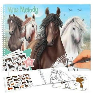 Tienda Lillifee - Miss Melody Libro Para Colorear Caballos Con Stickers