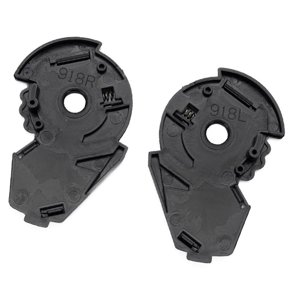 Magideal - 2 Piezas Base De Lente Para Casco Base De Visera Para Motocicleta Adaptador De Casco Montaje Lateral Accesorio Profesional De Pc Repuesto Adecuado