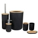 thumbnail image 5 of Juego De Ba?o De 6 Piezas Accesorios Dispensador De Loción Bandeja De Jabón Vaso Negro, 5 of 5