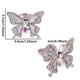 thumbnail image 3 of Perillas Para Gabinete Con Forma De Mariposa Aleación De Zinc 4 Piezas Color Plateado, 3 of 6