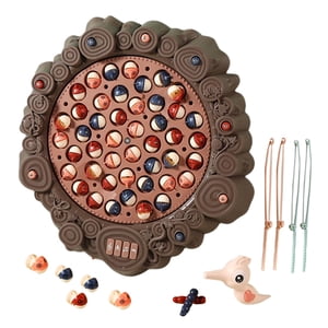 Bothyi - Juguetes De Pesca Regalos De Cumpleaños Captura De Peces Contando Para Niños Pequeños Bebé Niños Rojizo