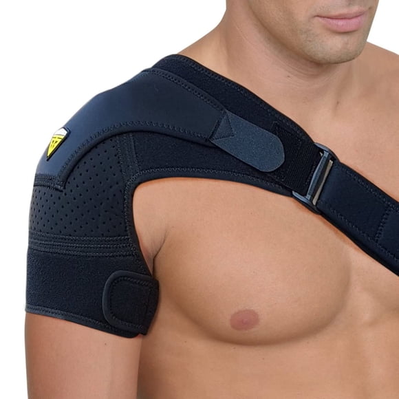 Hombrera FIGHTECH para soporte de manguito rotador roto, color negro