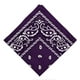 thumbnail image 2 of Pañuelo De Cabeza De Vaquero De Paisley De Algodón Unisex, Morado., 2 of 3