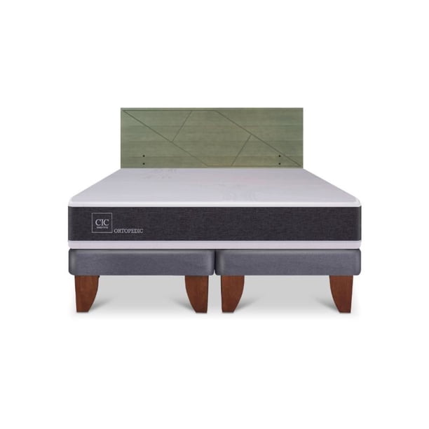 Cama Europea Europea Ortopedic 2P Bd Respaldo Villarrica 2 Plaza Base Dividida