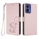 thumbnail image 1 of Funda Billetera con Relieve de Gato para Motorola MOTO G85 5G, Rosa, 1 of 6