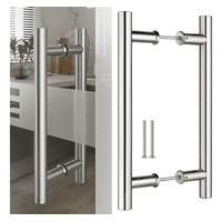 Eoland - Manillas Manillon Plateado Puertas Acero 50 Cm Puerta Vidrio Madera